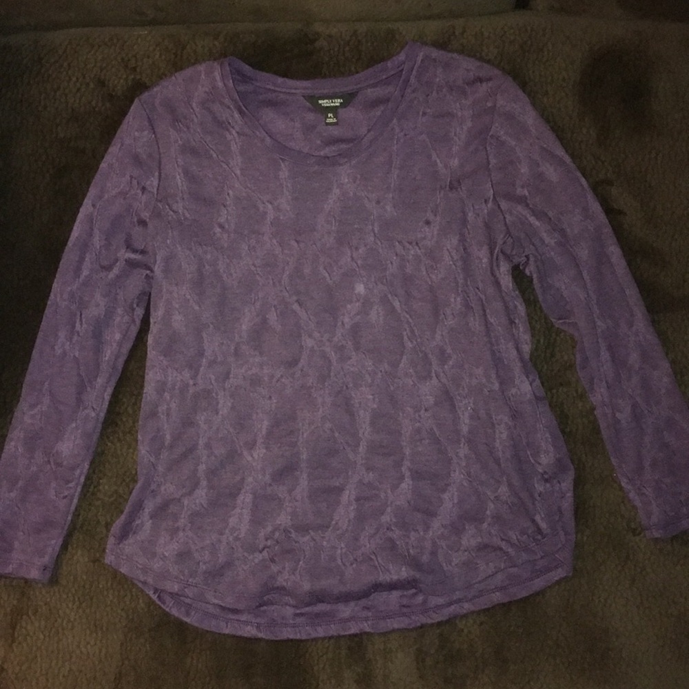 Simply Vera Vera Wang Long Sleeve Blouse